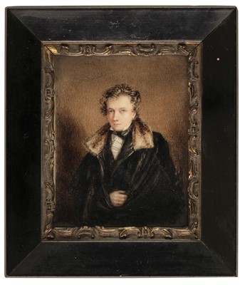 Lot 79 - English School. Portrait miniature of Dr. Billing, by G. Hamilton, 1830