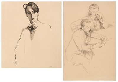 Lot 233 - Rothenstein (William, 1872-1945). Ricketts and Shannon, 1897, & W. B. Yeats, 1899