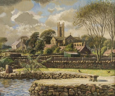 Lot 207 - Bliss (Douglas Percy, 1900-1984). Village View, 1965, oil