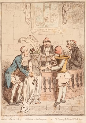 Lot 107 - Gillray (James). Democratic Levelling, London: H. Humphreys, March 4th, 1796