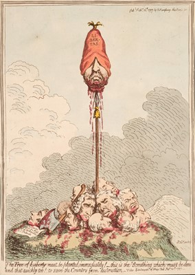 Lot 134 - Gillray (James). The Tree of Liberty must be Planted Immediately!-, 1799