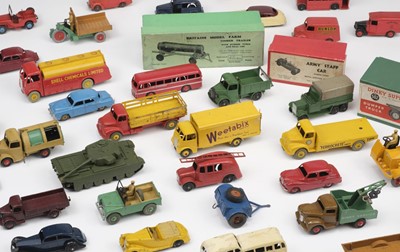 Lot 9 - Model Cars. Dinky diecast model vehicles, commercial, agricultural, military and road cars