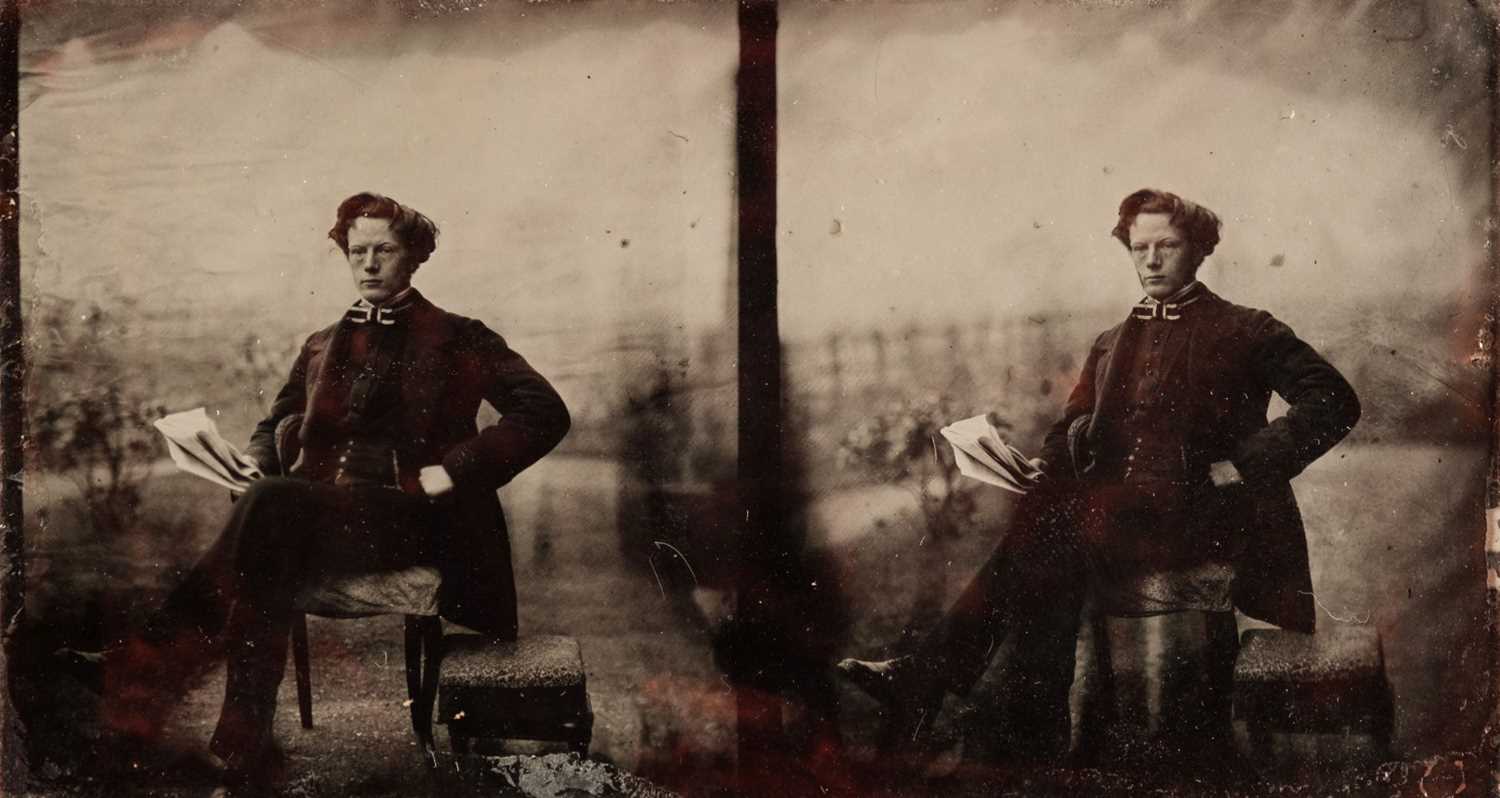 Lot 103 - Stereoscopic ambrotypes. A group of four