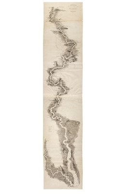 Lot 198 - River Thames. Tombleson (William), Tombleson's Panoramic map of the Thames and Medway, circa 1850