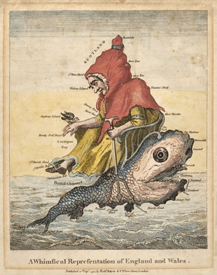 Lot 203 - Sayer (Robert, publisher). A Whimsical Representation of England & Wales, 1792