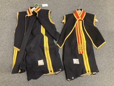 Lot 77 - Hussars. Three pairs of inter-war Hussars trousers and two waistcoats