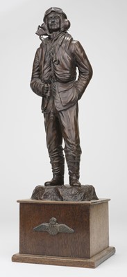 Lot 365 - Powling (Kevin). "Battle of Britain Pilot", late 20th century, bronze