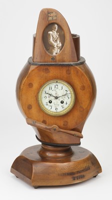 Lot 366 - Propeller Clock. An interesting WWI "Trophy" made from propellers