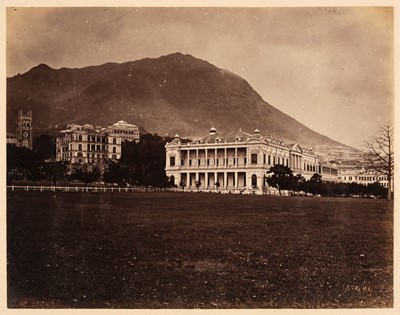 Lot 58 - Hong Kong. Central Parade Grounds by Afong, c. 1890, albumen print