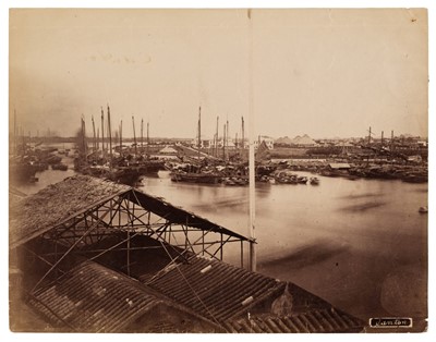 Lot 20 - China. An early view of Canton, c. 1865-70, albumen print