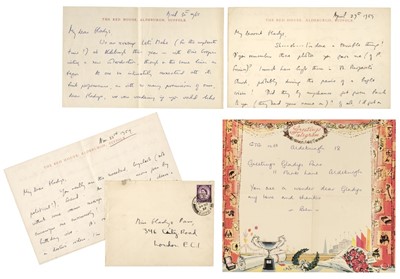 Lot 258 - Britten (Benjamin, 1913-76). 4 Autographed letters signed 'Ben', 29 June 1958 - 30 April 1965