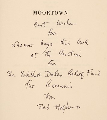 Lot 614 - Hughes (Ted). Moortown, 1st US edition, presentation copy, New York: Harper & Row, 1979