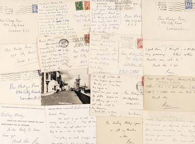 Lot 259 - Britten (Benjamin, 1913-76). 16 postcards and notecards signed 'Ben', Nov 1951 - Nov 1971