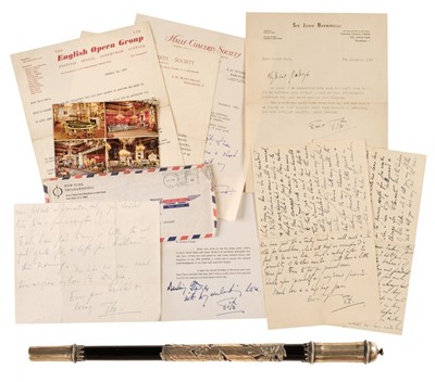 Lot 260 - Barbirolli (Sir John 'Tito'). 7 Autographed Letters, signed 'Tito', 1940-78