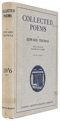 Lot 733 - Thomas (Edward). Collected Poems, 1st edition, 1920