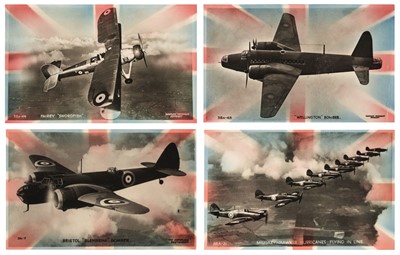 Lot 218 - Aircraft Postcards. A good collection of 127 WWII Valentine postcards