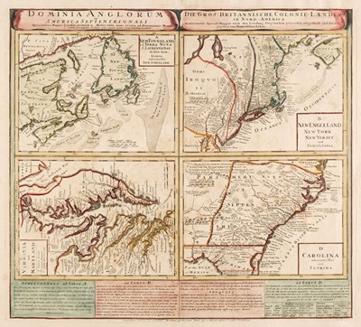 Lot 189 - North America. Homann (Johann Baptist, heirs of), Dominia Anglorum in America Septentrionali, [1750]