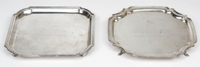 Lot 189 - Merrifield. Presentation Salvers, Captain R.T. Merrifield, D.F.C.