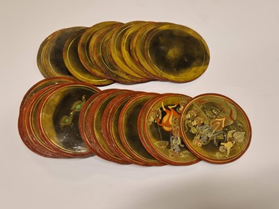 Lot 371 - Indian playing cards. Dashavatara Ganjifa, Rajasthan type II, possibly late 19th century