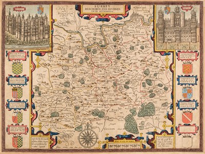 Lot 213 - Surrey. Speed (John), Surrey Described and Divided into Hundreds, J. Sudbury & G. Humble, circa 1627