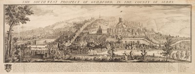 Lot 16 - Buck (S. & N.). Prospects of Guildford and Wells, 1738 & 1736 [R. Sayer 1775]