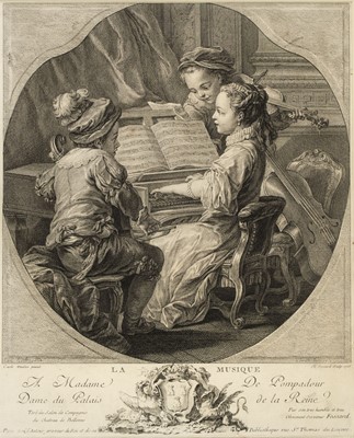 Lot 26 - Fessard (E.). La Musique, Paris: 1756