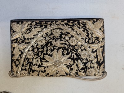 Lot 413 - Bag. A metalwork Regency reticule, circa 1810, & others