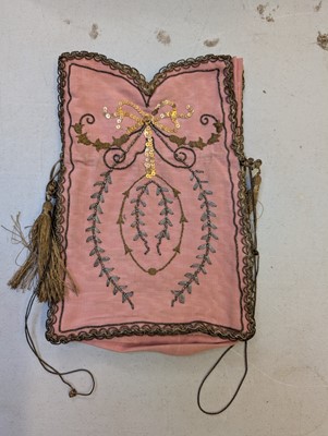 Lot 413 - Bag. A metalwork Regency reticule, circa 1810, & others