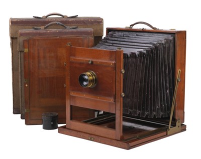 Lot 123 - W. Watson & Sons 12x15 inch Field Camera (Kinnear) with Taylor Taylor & Hobson lens