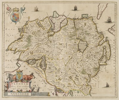 Lot 191 - Northern Ireland. Blaeu (J.), Ultonia Hibernis Cui-Guilly; Anglis Ulster, Amsterdam: circa 1667