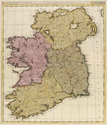 Lot 178 - Ireland. Valk (G. & L.), Regnum Hiberniae divisum in Provincias..., circa 1710