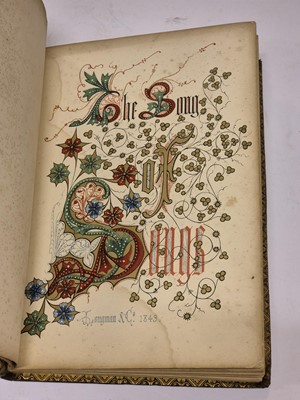 Lot 230 - Jones (Owen). The Song of Songs which is Solomon's, Longman & Co., 1849