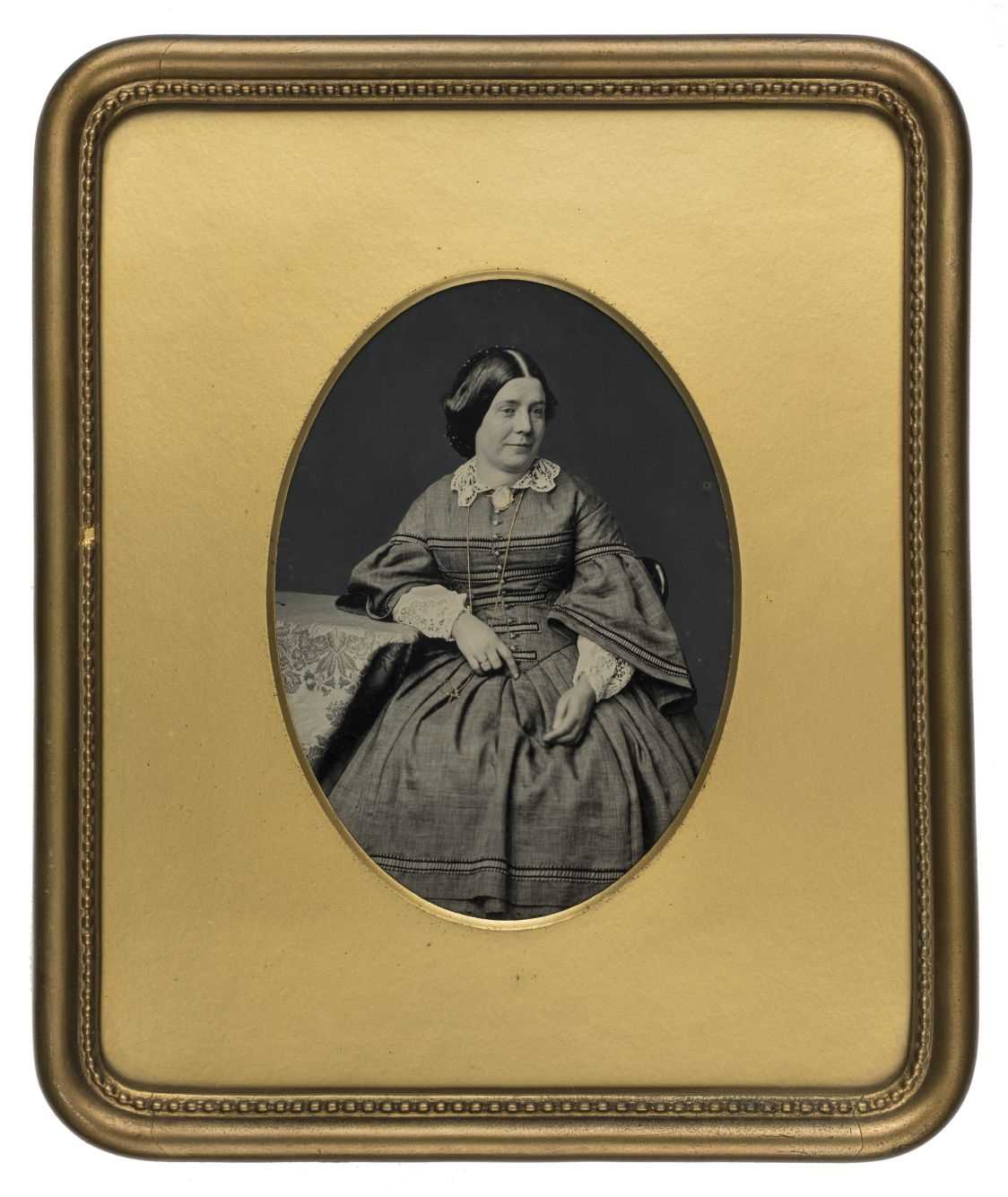 Lot 491 - Whole-plate ambrotype