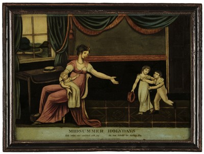 Lot 29 - Glass Painting. Walker (W. B. after) Midsummer Holidays, circa 1760