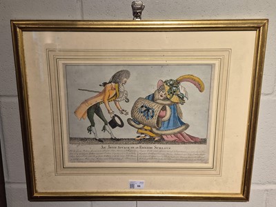 Lot 66 - O'Keeffe (William). An Irish Attack on an English Surloin, circa 1790