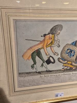 Lot 66 - O'Keeffe (William). An Irish Attack on an English Surloin, circa 1790