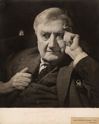 Lot 213 - Vaughan Williams (Ralph, 1872-1958). Signed photograph, and others