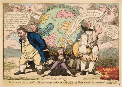 Lot 143 - William (Charles). Modern Atlas's Tottering under a Globe..., 1806