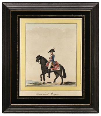 Lot 55 - Military. Six Watercolours of Cavalrymen, circa 1820