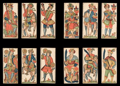 Lot 381 - Austrian playing cards. Trappola pack, Linz: Johann Georg Pichler, 1803