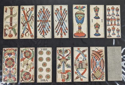 Lot 381 - Austrian playing cards. Trappola pack, Linz: Johann Georg Pichler, 1803