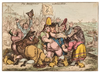 Lot 132 - Gillray (James). The Reception in Holland, H. Humphrey, 1799