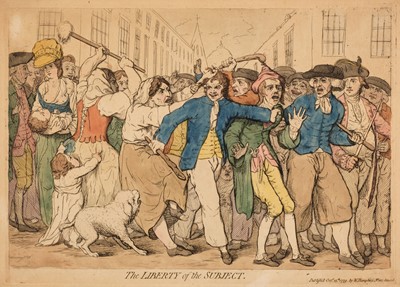 Lot 127 - Gillray (James). The Liberty of the Subject, published by H. Humphrey, Oct. 15th 1779