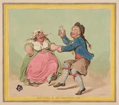 Lot 117 - Gillray (James). My Poll & my Partner Joe, published by H. Humphrey, April 18th 1796