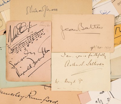 Lot 208 - Signatures. An assorted group of approx. 160 mostly cut signatures, 19th and 20th century