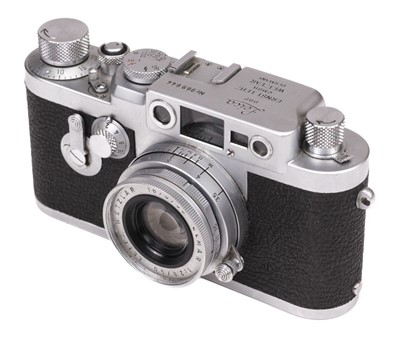 Lot 117 - Leica IIIg (Model G) 35mm rangefinder camera (1957) with Elmar 50mm f/2.8 lens