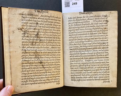 Lot 249 - Vegetius Renatus (Flavius). The Foure bookes of Flavius Vegetius Renatus..., 1572