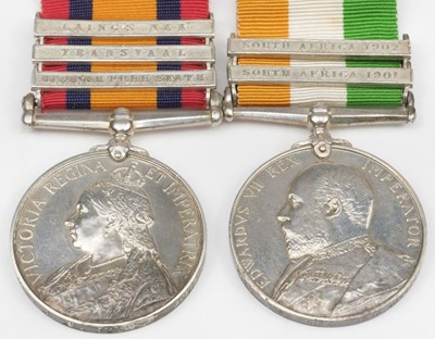 Lot 163 - Boer War. A Second Boer War Pair to Private J. Fisk, 18th Hussars