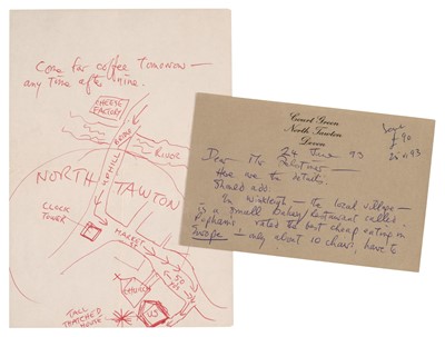 Lot 619 - Hughes (Ted). Shakespeare and the Goddess of Complete Being, presentation copy, with map and postcard