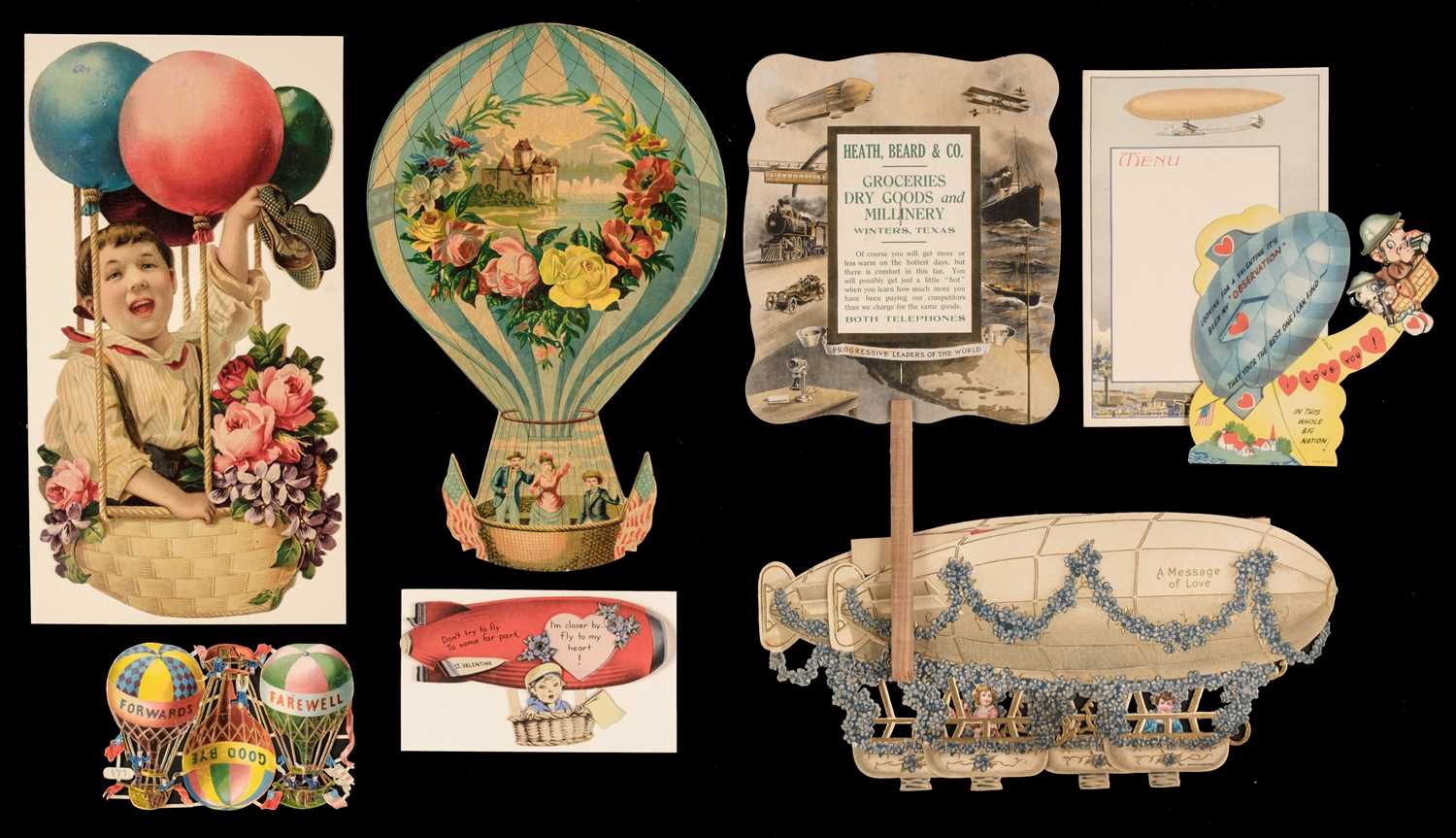 Lot 260 - Ballooning. An extensive collection of approximately 140 items of ballooning-related ephemera